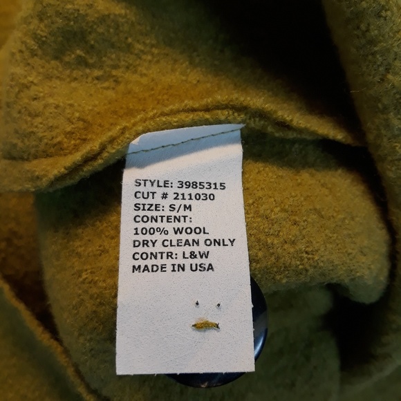 CUT LOOSE LIME GREEN WOOL  VEST - Picture 7 of 8